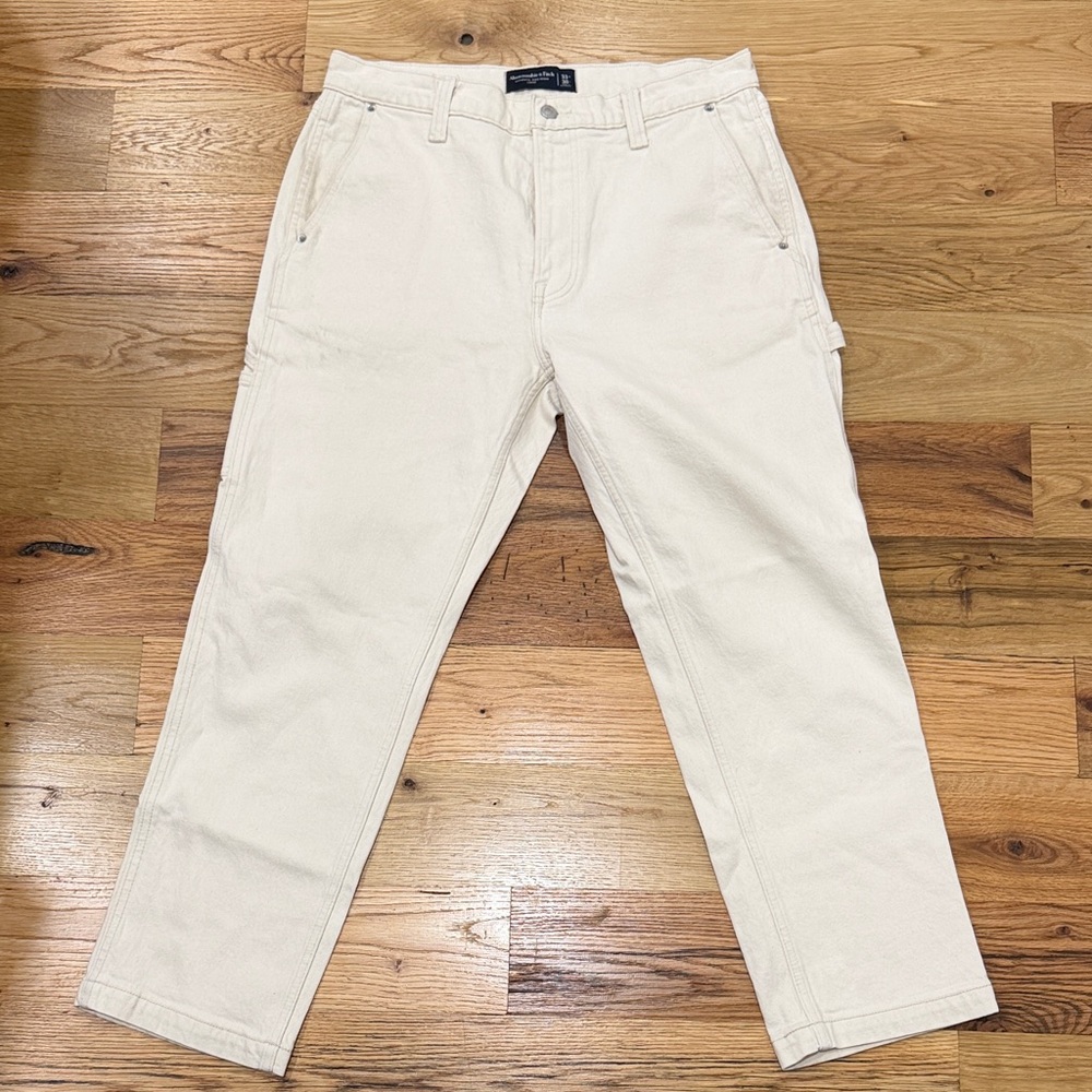 Abercrombie & Fitch Men's Light Tan 33x30